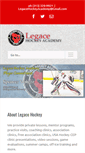 Mobile Screenshot of legacehockeyacademy.com