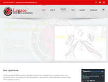 Tablet Screenshot of legacehockeyacademy.com